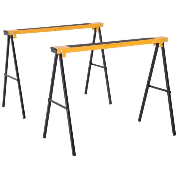 EasyComfort Set van 2 opvouwbare stalen werkbokjes 250 kg
