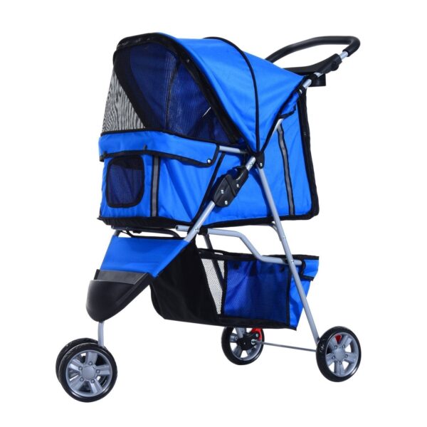 EasyComfort Dog Stroller 10 kg opvouwbare hondenwagen Blauw 75 x 45 x 97 cm