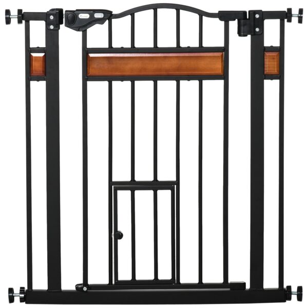 EasyComfort Hondenhekje, drukbevestiging, verstelbaar 74–80 cm, zwart