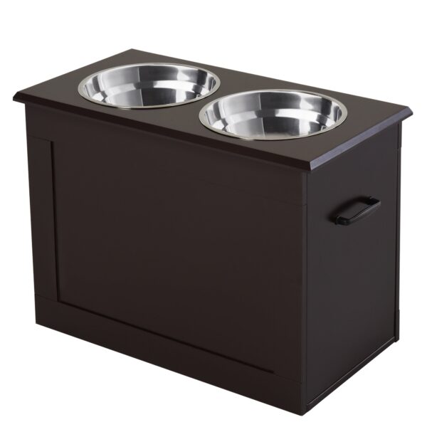 EasyComfort Verhoogde voederstand voor middelgrote-grote honden, 2x Ø24 cm, 60x30x41 cm
