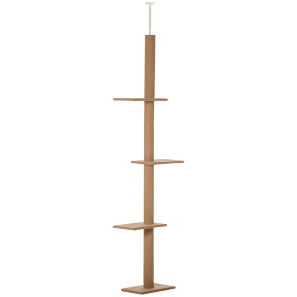 EasyComfort 4-laags krabpaal, verstelbare plafondstang, 43x27x228-260cm
