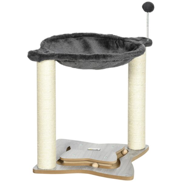 EASYCOMFORT krabpaal met pluche hangmat, sisalstammen 53,5x53,5x66 cm