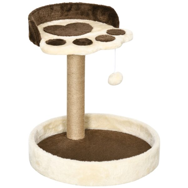 EasyComfort Krabpaal met ligbed en speelbal voor katten tot 5 kg, 41x41x44 cm