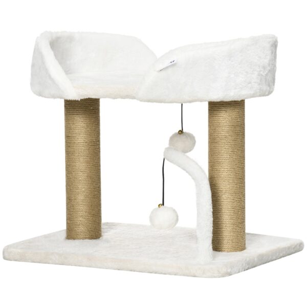 EasyComfort Tower for Cats - Kattentoren tot 5 kg, 48x38x42 cm, geel/wit