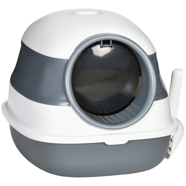 EasyComfort Kattenbak met Deksel, Schep en Deodorant, Opvouwbaar 52x41x38 cm