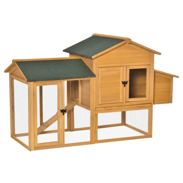 EasyComfort kippenhok met legnest en ren 168x75x103 cm