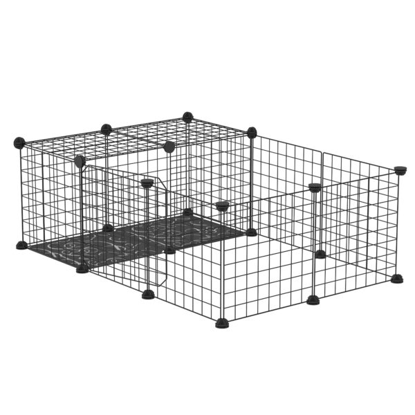 EasyComfort modulaire dierenren 105x70x35 cm - zwart
