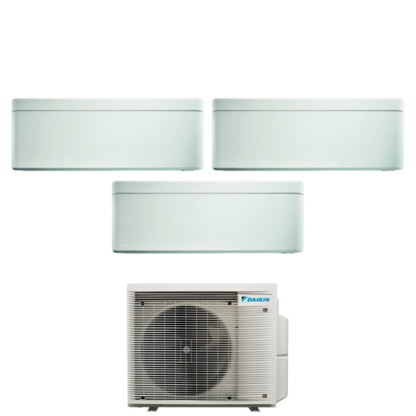 Daikin Stylish White tri-split airconditioner 5+7+7 met 3MXM68N R-32 Wi‑Fi