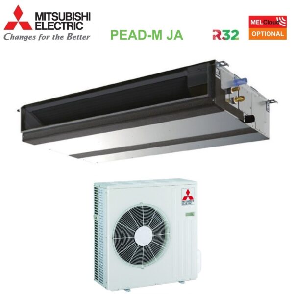 Mitsubishi Electric PEAD-M71JA + SUZ-M71VA kanaal airconditioner 24000 Btu