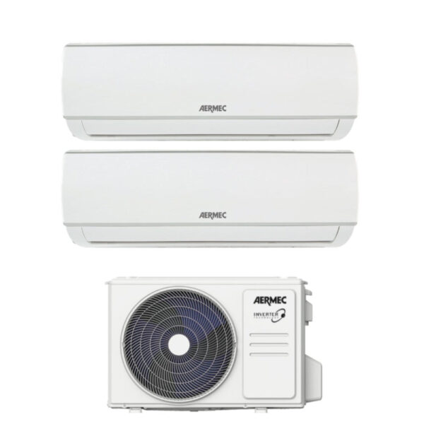 Aermec SGE 9+12 dual-split airconditioner met MGE630 (9000+12000 BTU)