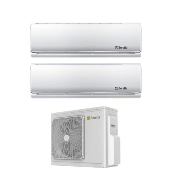Beretta Breva dual-split Airconditioner 9+9 (R-32) opt. Wi‑Fi