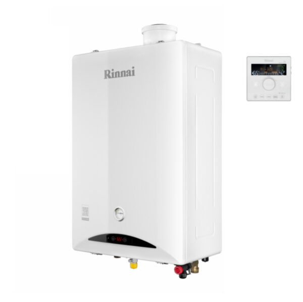 Rinnai Zen cv-ketel 34,9 kW aardgas met Wi‑Fi en rookgasafvoerkit