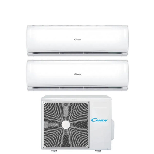 Candy Pura dual-split airconditioner 9.000+12.000 BTU met CY-2T14AOUT (R-32, Wi‑Fi)