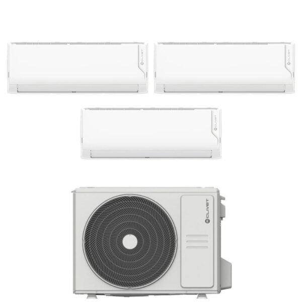 Clivet Cristallo triple-split airconditioner 9+9+12 MU2-Y 79M R-32