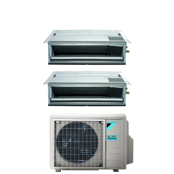 Daikin FDXM-F9 dual-split kanaalairconditioner 9+12 BTU R-32