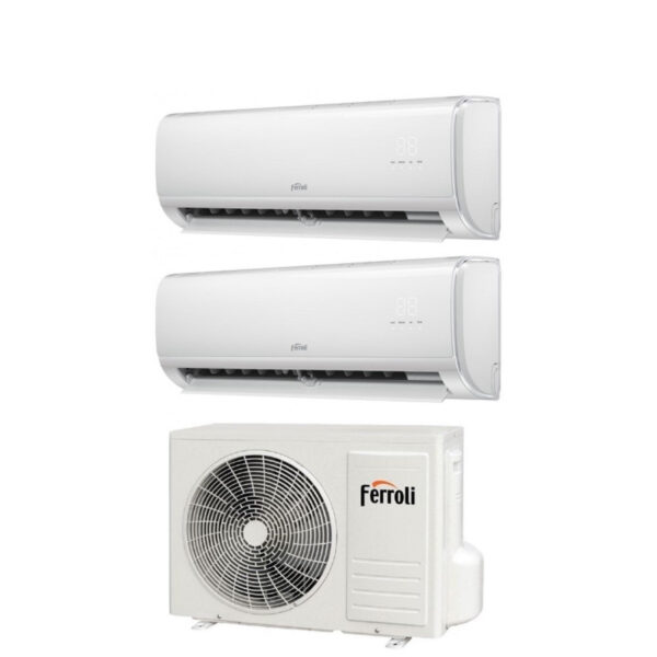 Ferroli Giada M dual-split airconditioner 2x 9000 BTU (18-2) R32 Wi‑Fi