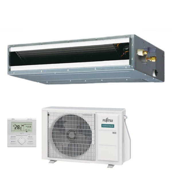 Fujitsu ARXG12KLLAP kanaal airconditioner 12000 BTU R-32