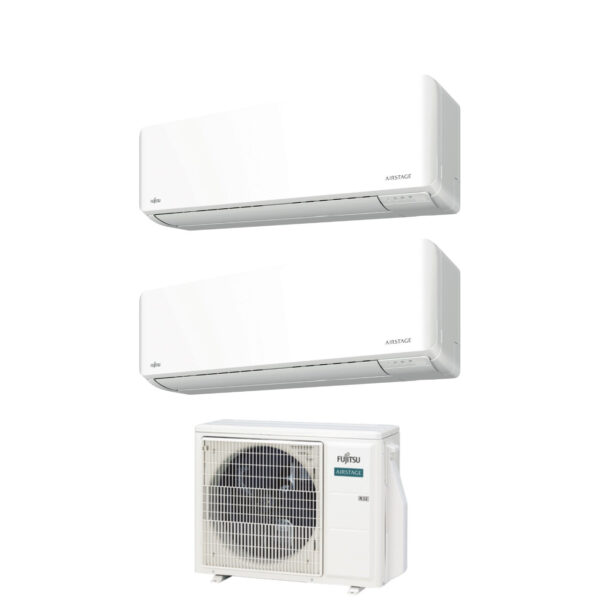 Fujitsu KM Dual-split Airconditioner 7000+12000 (AOYG14KBTA2) R-32 ingebouwde Wi‑Fi