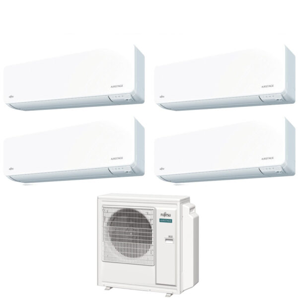 Fujitsu KG quad-split airconditioner 7000+12000+14000+14000 BTU AOEG30KBTA4