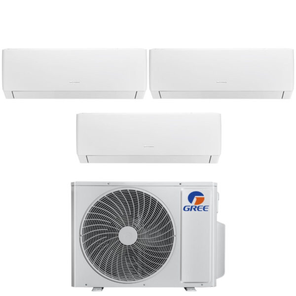 Gree Pular tri-split airconditioner 9000+12000+12000 BTU R32 Wi‑Fi