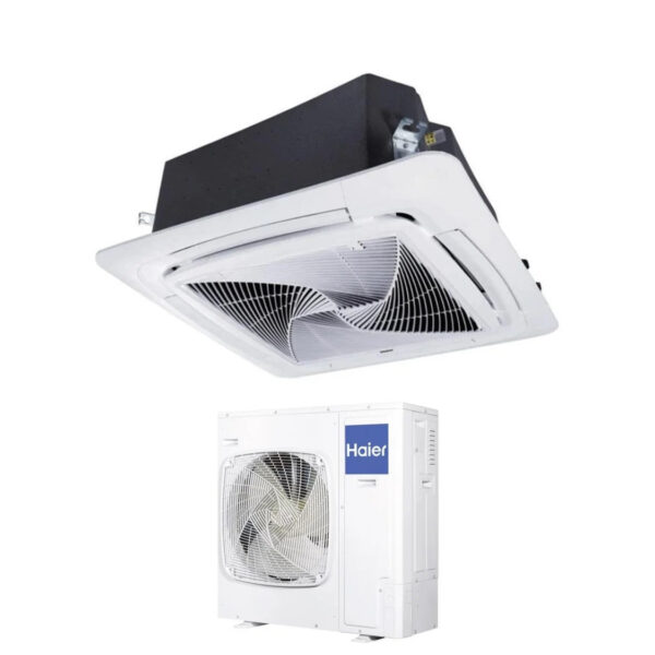 Haier ABH125K1ERG cassette-airconditioner 90x90 Round Flow 42000 BTU 3-fase R32