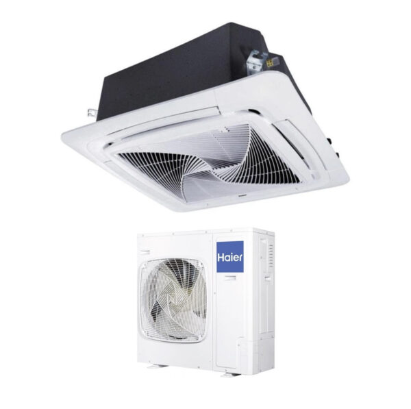 Haier ABH140K1ERG cassette airconditioner 48000 BTU 90x90 Round Flow R32 1-fase