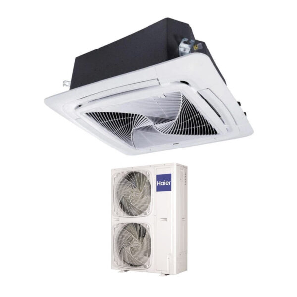 Haier ABH160K1ERG cassette airconditioner 90x90 Round Flow 60000 BTU R32 3-fase