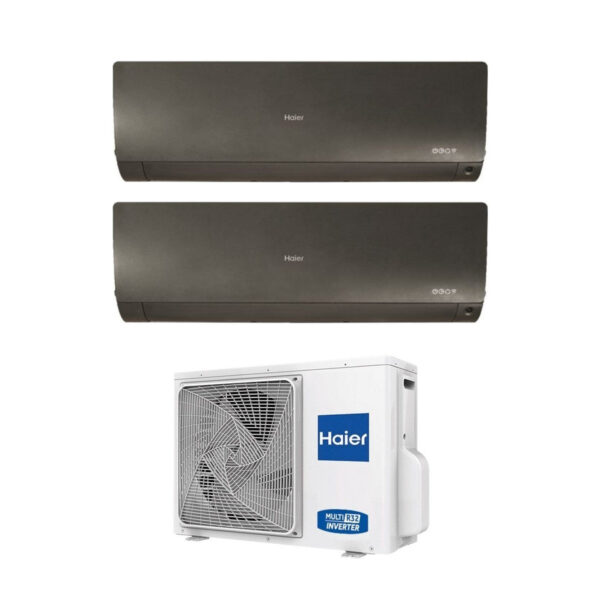 Haier Flexis Black multisplit 2-weg airconditioner 7000+7000 BTU (2U40S2SM1FA)