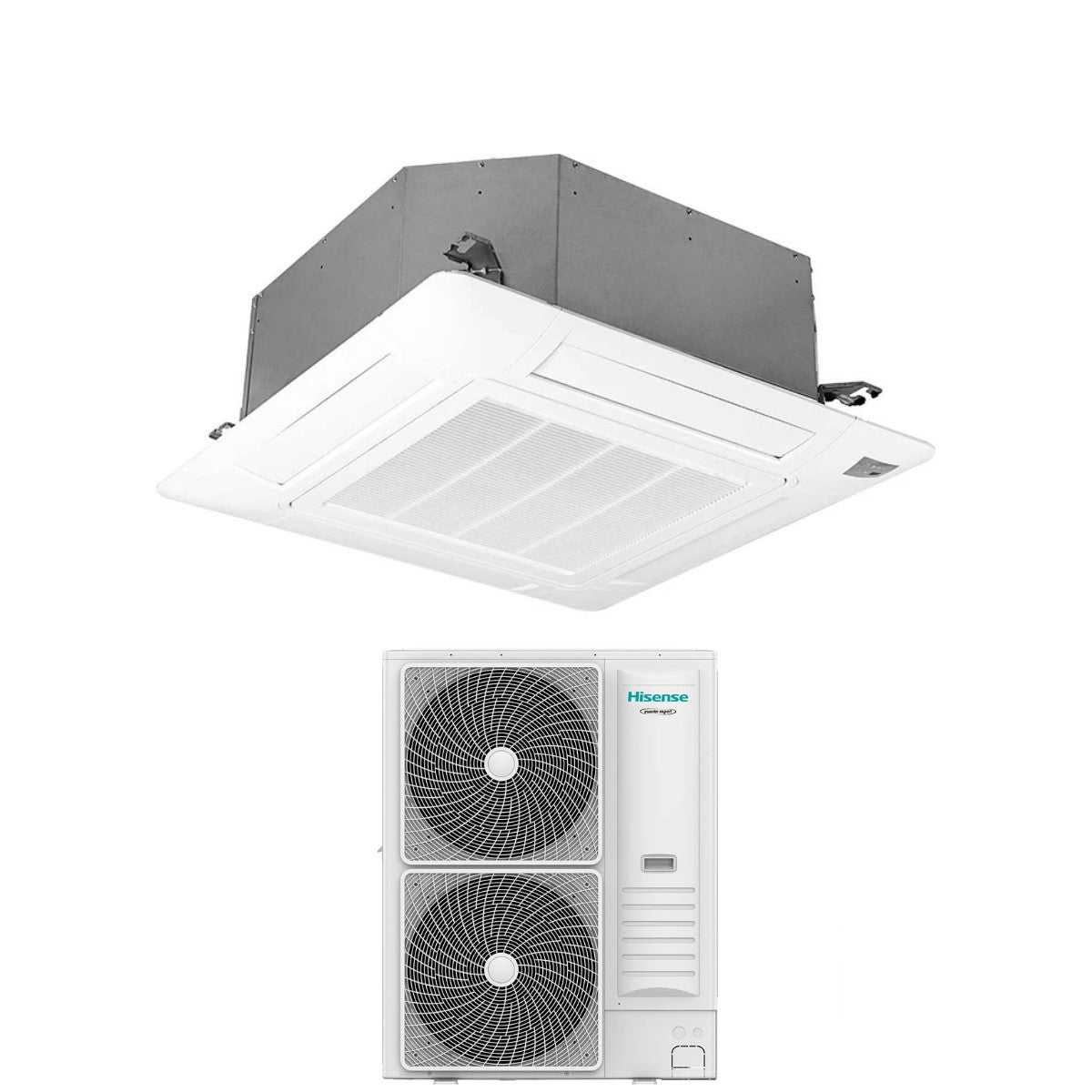 immagine-1-climatizzatore-condizionatore-hisense-inverter-a-cassetta-serie-turbo-48000-btu-auc140ur4rkc8-_-auw140u6rn8-r-32-wi-fi-optional-con-telecomando-e-pannello-incluso