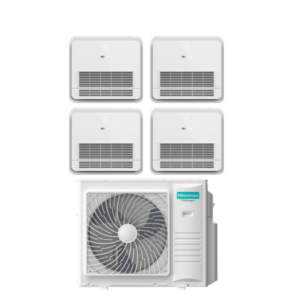 Hisense 4AMW105U4RAA Quad-split Console Airconditioner 4x9000 Btu/h (R‑32)