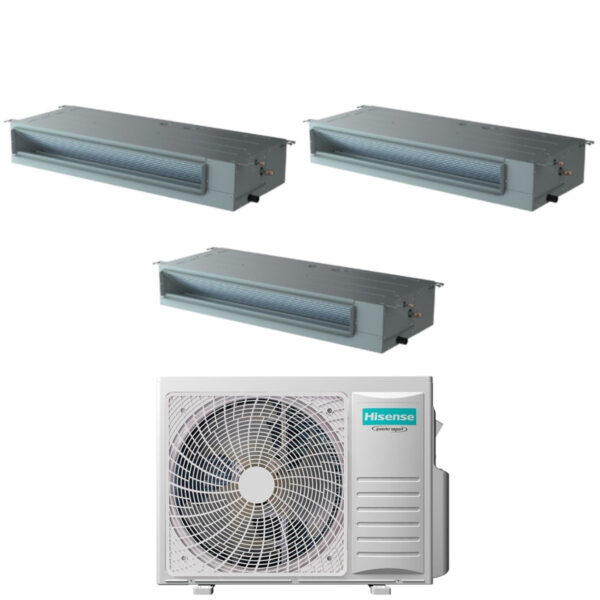 Hisense 3AMW52U4RJC tri-split kanaal airconditioner 9+9+9