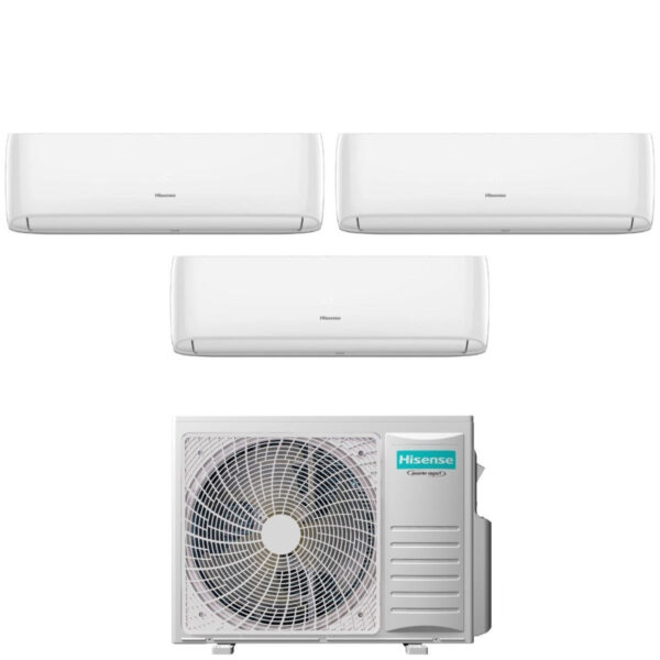Hisense Trial Split Inverter HI-COMFORT 7+9+18 met 3AMW62U4RFA R-32 Wi‑Fi