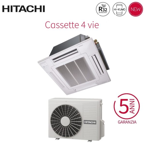 Hitachi RAI-50RPE/RAC-50NPE 4-weg cassette airconditioner 18000 Btu R32