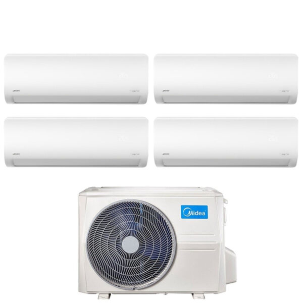 Midea Xtreme quad-split airconditioner 9+9+12+12 Wi‑Fi R-32 M4O-36FN8
