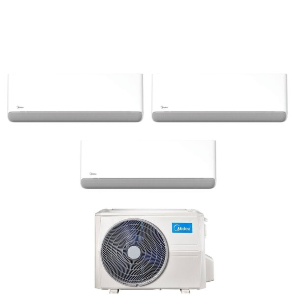 Midea Breezeless E airconditioner tri-split 9+9+9 M3OA-27HFN8-Q R-32 Wi‑Fi