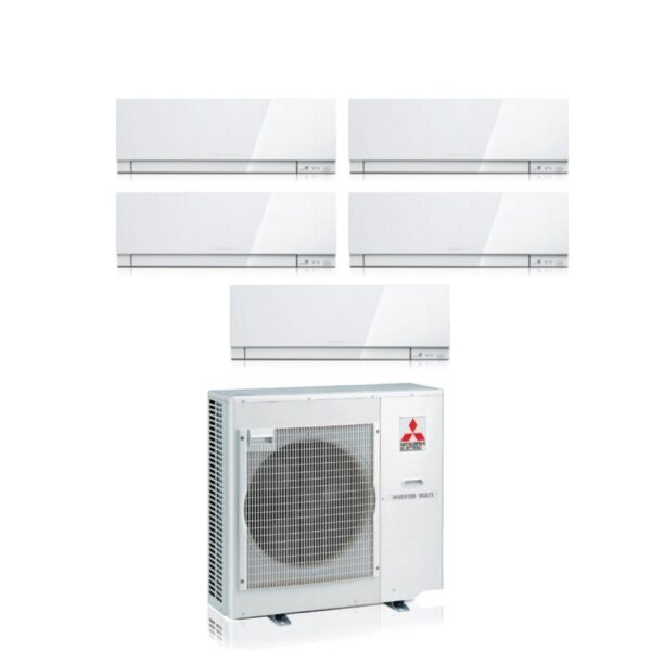 Mitsubishi Electric Kirigamine Zen MSZ-EF penta-split airconditioner 9000+12000+12000+12000+15000 BTU wit