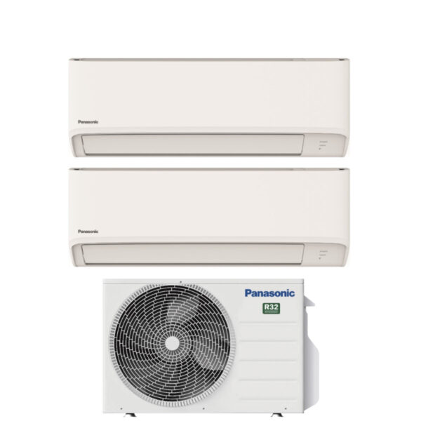 Panasonic TZ duosplit airconditioner 7.000+18.000 BTU met CU-2Z50TBE (R32, Wi‑Fi optioneel)