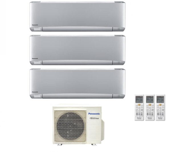 Panasonic Etherea Silver tri-split airconditioner 9+9+9 CU-3Z52TBE