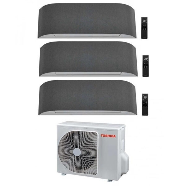 Toshiba HAORI triple-split airconditioner 3x 9000 BTU (RAS3M18S3AV-E)