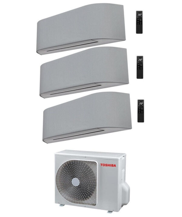 Toshiba HAORI triple-split airconditioner 9000+9000+15000 BTU