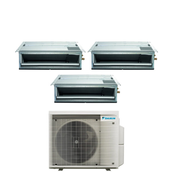 Daikin FDXM-F9 triple-split kanaalairconditioner 9+9+12 met 3MXM68A (R-32) Wi‑Fi optioneel