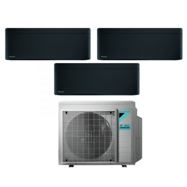 Daikin Stylish triple-split airconditioner 7000+12000+12000 BTU 3MXM52N R-32 Blackwood