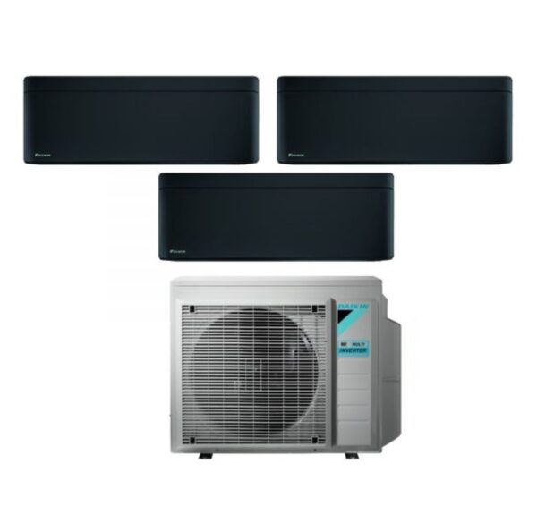 Daikin Stylish Total Black tri-split airconditioner 7+7+18 3MXM52N R-32 Wi‑Fi