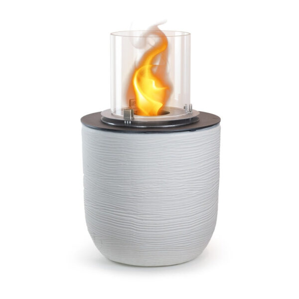 Divina Fire Raffaello bio-ethanol haard vrijstaand Ø35 x H55 cm wit