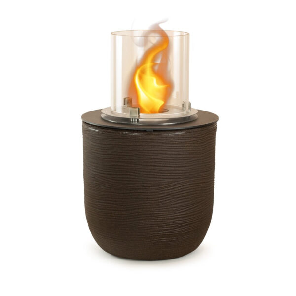 Divina Fire Raffaello bio-ethanol haard vrijstaand Ø35 x h55 cm bruin