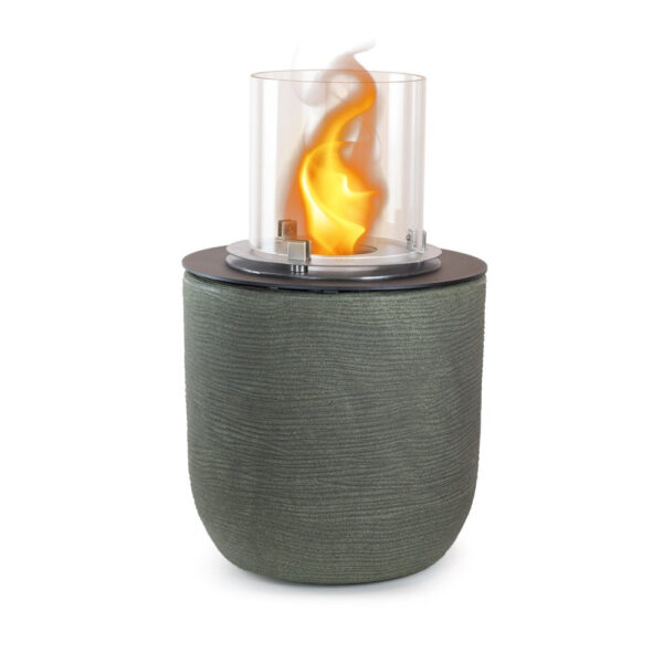Divina Fire Raffaello bio-ethanol haard Ø35 x h55 cm saliegroen