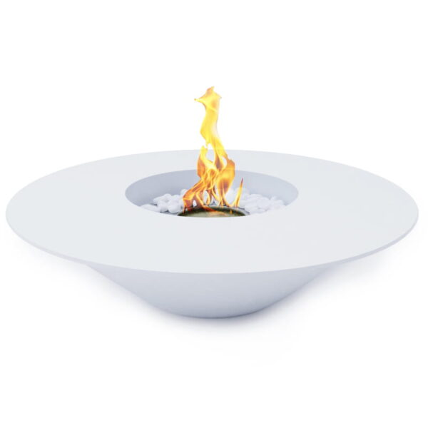 Divina Fire Santorini bio-ethanol haard rond Ø60 cm wit