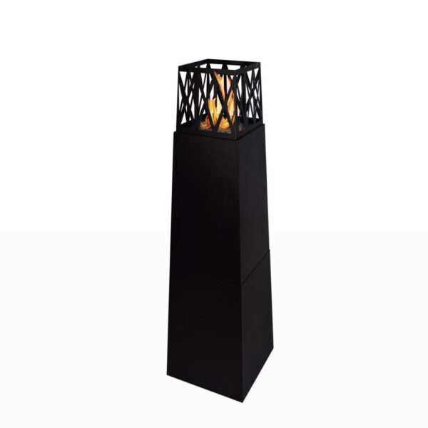 Divina Fire Vulcano bio-ethanol haard 40x40x145 cm zwart