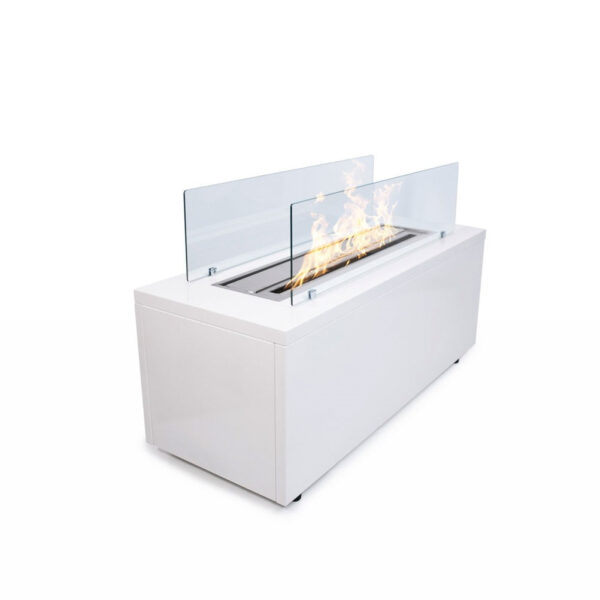 Divina Fire Caravaggio bio-ethanol haard vrijstaand 100x40x40 cm wit