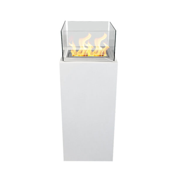 Divina Fire Ischia vrijstaande bio-ethanol haard 3,2 kW wit
